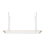 Visual Comfort Stagger 50" Wide Linear Chandelier Polished Stainless Steel
