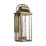 Visual Comfort Wellsworth 3 Light 18" Tall Outdoor Wall Sconce Painted Distressed Brass