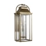 Visual Comfort Wellsworth 4 Light 27" Tall Outdoor Wall Sconce Painted Distressed Brass