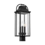 Visual Comfort Wellsworth 3 Light 21" Tall Post Light Textured Black