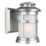 Visual Comfort Newport 9" Tall Outdoor Wall Sconce Painted Brushed Steel