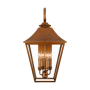 Visual Comfort Galena 4 Light 25" Tall Outdoor Wall Sconce Natural Copper