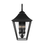 Visual Comfort Galena 4 Light 25" Tall Outdoor Wall Sconce Textured Black