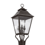 Visual Comfort Galena 3 Light 23" Tall Post Light Sable