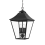 Visual Comfort Galena 4 Light 13" Wide Taper Candle Pendant Textured Black