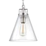 Visual Comfort Corddello 10" Wide Pendant Satin Nickel