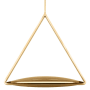 Visual Comfort Cymbal 22" Wide LED Pendant Natural Brass