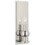Visual Comfort Comtesse 14" Tall Wall Sconce Polished Nickel