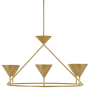 Visual Comfort Orsay 6 Light 36" Wide LED Ring Chandelier Hand-Rubbed Antique Brass