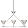 Visual Comfort Orsay 6 Light 36" Wide LED Ring Chandelier Polished Nickel