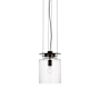 Visual Comfort Elias 9" Wide Mini Pendant Bronze / Clear Glass
