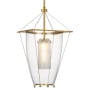 Visual Comfort Ovalle 9" Wide Mini Pendant Antique Brass