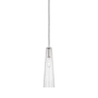 Visual Comfort Osvaldo 5" Wide Mini Pendant Polished Nickel / Clear Glass