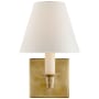 Visual Comfort Evans 10" Tall Wall Sconce Natural Brass