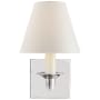 Visual Comfort Evans 10" Tall Wall Sconce Polished Nickel