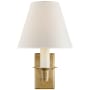 Visual Comfort Evans 10" Tall Wall Sconce Natural Brass
