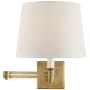 Visual Comfort Evans 13" Tall Wall Sconce Natural Brass