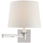 Visual Comfort Evans 13" Tall Wall Sconce Polished Nickel