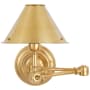 Visual Comfort Anette 10" Tall Wall Sconce Natural Brass