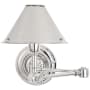 Visual Comfort Anette 10" Tall Wall Sconce Polished Nickel