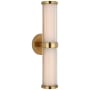 Visual Comfort Ranier 2 Light 4" Wide LED Bath Bar Natural Brass