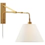 Visual Comfort Brompton 19" Tall Wall Sconce Natural Brass