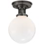 Visual Comfort McCarren 8" Wide Semi-Flush Globe Ceiling Fixture Bronze