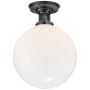 Visual Comfort McCarren 12" Wide Semi-Flush Globe Ceiling Fixture Bronze