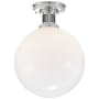 Visual Comfort McCarren 12" Wide Semi-Flush Globe Ceiling Fixture Polished Nickel