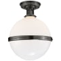 Visual Comfort McCarren 16" Wide Semi-Flush Globe Ceiling Fixture Bronze