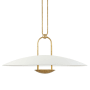 Visual Comfort Cara 40" Wide LED Pendant Natural Brass