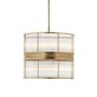 Visual Comfort Allen 8 Light 18" Wide Pendant Natural Brass