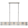 Visual Comfort Allen 6 Light 48" Wide Linear Pendant Polished Nickel