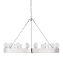 Visual Comfort Roark 20 Light 40" Wide Ring Chandelier Polished Nickel