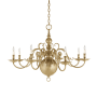 Visual Comfort Lillianne 8 Light 44" Wide Candle Style Chandelier Natural Brass