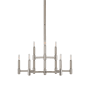 Visual Comfort Barrett 9 Light 31" Wide Chandelier Polished Nickel