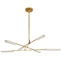 Visual Comfort Daley 55" Wide LED Chandelier Natural Brass