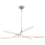 Visual Comfort Daley 55" Wide LED Chandelier Polished Nickel
