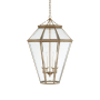 Visual Comfort Edmund 6 Light 31" Wide Pendant Natural Brass