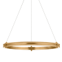 Visual Comfort Paxton 32" Wide LED Ring Chandelier Natural Brass