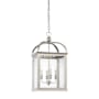 Visual Comfort Rhoades 4 Light 19" Wide Taper Candle Style Chandelier Polished Nickel / Clear Glass