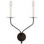 Visual Comfort Belfair 2 Light 19" Tall Wall Sconce Aged Iron