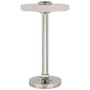 Visual Comfort Aran, Callaway 9" Tall Cordless LED Torchiere Table Lamp Polished Nickel / Alabaster