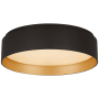 Visual Comfort Shaw 11" Wide LED Flush Mount Drum Ceiling Fixture Matte Black