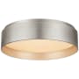 Visual Comfort Shaw 11" Wide LED Flush Mount Drum Ceiling Fixture Burnished Silver Leaf