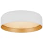 Visual Comfort Shaw 11" Wide LED Flush Mount Drum Ceiling Fixture Matte White