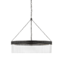 Visual Comfort Menil 34" Wide LED Crystal Drum Chandelier Bronze