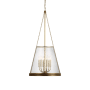 Visual Comfort Reese 6 Light 23" Wide Pendant Soft Brass