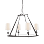 Visual Comfort Etoile 4 Light 36" Wide Chandelier Blackened Rust