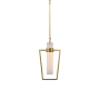 Visual Comfort Presidio 9" Wide Mini Pendant Hand-Rubbed Antique Brass